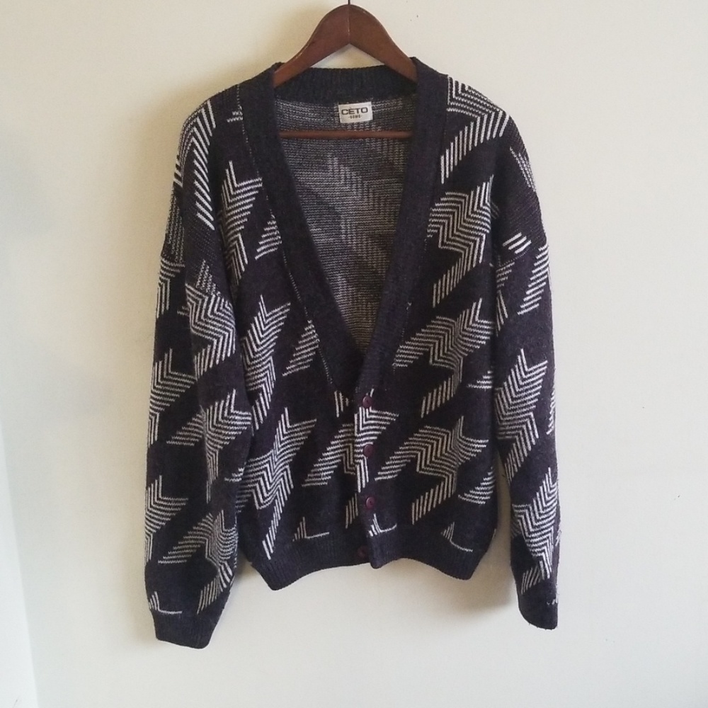 Ceto uomo men knitted cardigan